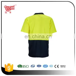 Cheap Safety Reflective Uniform Polo Shirt With OEM Design KF-040 thumbnail-2