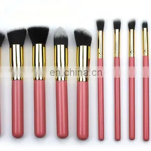 Hot Selling Wholesale 10 Makeup Brush Set Ten Make-up Brush Kit Colour Makeup Tools 5 Big m 5 Small Brush thumbnail-6