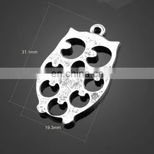 Wholesale Animal Owl Shape Pendant Alloy Pendant Bag Accessories thumbnail-1