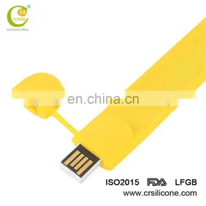 2017 DIY Newest & USB Data Cable Charging Bracelet/Bangle, Custom Usb Stick Silicon Bangles thumbnail-5