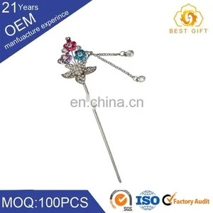 New Fashion Pearl Flower Hair Jewelry Crystal Rhinestone Wedding Prom Hair Pins thumbnail-3