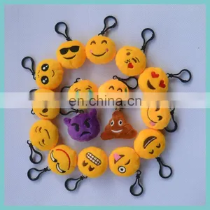16 Top Selling Embroidered Plush Emoji Keychain thumbnail-1