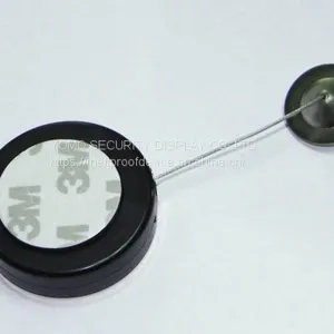 Round Anti-theft Recoil Pull Box With Adjustable Wire Loop Lanyard thumbnail-4
