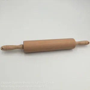 Wooden Rolling Pin,Made of Beech thumbnail-2