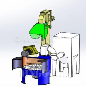 ROTARY TABLE SHOT BLASTING MACHINE thumbnail-1