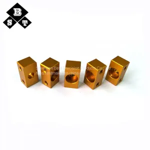 Custom Red Anodized Bearing Bracket Custom CNC Aluminum Milling Case Billet Machined Parts thumbnail-4