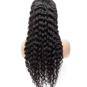 10A Grade Wholesale Natural Color Vigrin Brazilian Pineapple Wave Lace Front Wig for Women thumbnail-1