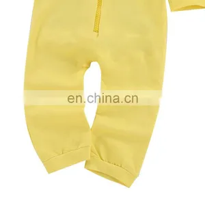 Girl Boy Rompers One-Piece Garment Yellow Winter Baby Romper thumbnail-2