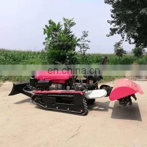 Multifunction Agriculture Machinery Remote Control Sprayer Lawn Mower Cultivators Crawler Cultivator Farm Cultivator thumbnail-3