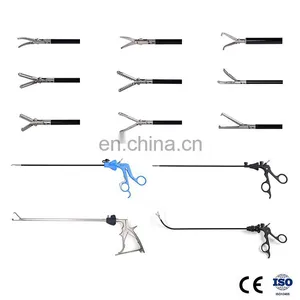 Geyi Laparoscopic Instrument Autoclavable Grasper 1+2 Teeth Double Action With Insulated Handle thumbnail-3