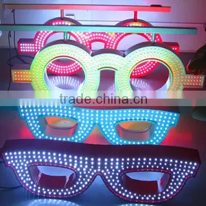 LIYI Optpelectronics Infrared Remote Control Led Optic Sign for Glasses Shop/optic Shop Led Neon Glasses Screen Sign Quality Choice thumbnail-1