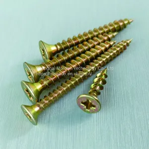 Wood Screws C1022 Steel Furniture Screws Zinc Phil/pozi/Torx /quare Recess Screw thumbnail-2
