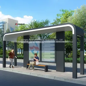 Public Face Recognition Bus Shelter New Bus Stop Board Billboard Direct Supply thumbnail-1