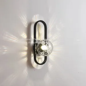 Wall Lamp Led Indoor Moon Wandlamp Bedroom Bedside Aisle Decor Wall Lights Black Gold Modern Home Lighting E27 thumbnail-3