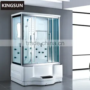 Foshan Factory Bathroom Design Aluminum Sliding Door Steam Shower Room With Hot Tub K-7081 thumbnail-1