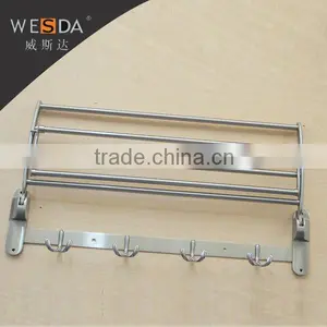 Wesda 90 Degree Rotation Hot Sale Stainless Bathroom Accessories Towel Shelf. 163 thumbnail-3