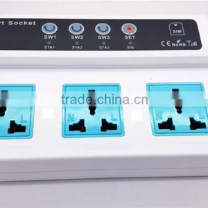 2200W 10A QUADBAND SMS/CALL Remote Controlled GSM Power Socket With 3 Outlets Which Also Supports Temperature Control thumbnail-2
