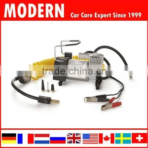 12V Metal Auto Air Pump/auto Air Compressor/auto Tyre Inflator With Jump Leads thumbnail-1