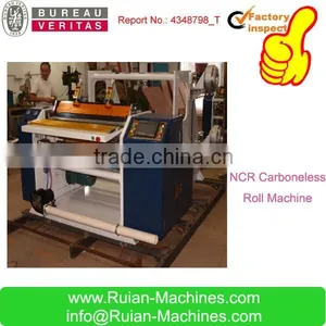HAS VIDEO Two Ply Thermal Paper Slitting Rewinding Machine thumbnail-1