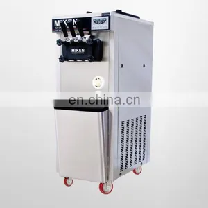 Italian Ice Cream Machine Soft Ice Cream Making Machine Machine Case Green Silver Orange Sea Steel Golden Stainless Power Wooden thumbnail-4