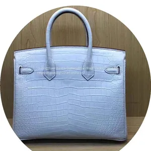 Himalayan Bag Women's Crocodile Leather Women's Bag 2022 New Luxury Brand Leather Bag Hand-Held Platinum Bag thumbnail-5