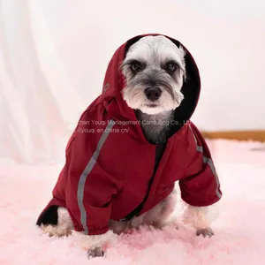 Winter Thicken Reflective Pet Clothes/ Warm Reflective Dog Clothes/ Reflective Dog Sweater thumbnail-1