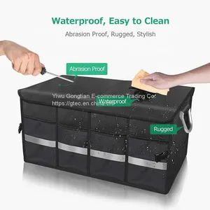 Factory Wholesale Universal Oxford Travel Organizer Folding Car Trunk Storage Box thumbnail-2