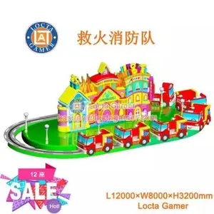 Guangdong Zhongshan Tai Le Play Children's Fire-fighting Hero Team Train Lighting Cool Shooting Mechanical Play Equipment thumbnail-1