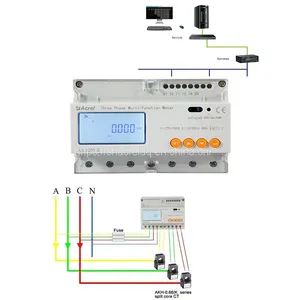 Customized Design Interface RS485 ADL3000 35mm DIN Rail Energy Metering Devices With Modbus Connection 3 Phase Energy Meter thumbnail-1