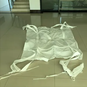 Plastic Container Big Large Capacity 2000kg High Quality 1 Ton Tote Bags Tubular Big Bag With 1 or 2 Lifting Points FIBC Bag thumbnail-4