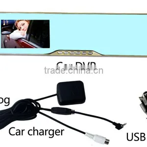 Car Rearview Mirror Universal Tachograph With 4.3 Inch HD LCD Display With One Way DVR thumbnail-3