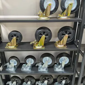 Mute Caster Steering Roller Directional Wheel Rubber Wheel Universal Pulley Crib Universal Wheel thumbnail-2