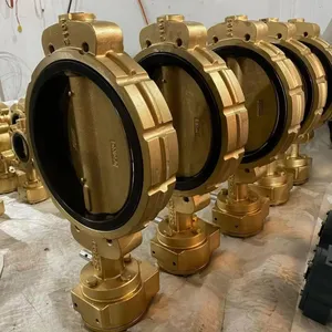 Bronze Marine Butterfly Valve Dn32 Klinketsea High Temperature PN10-PN16 General Electric Manual Directional Valve JRVAL thumbnail-2