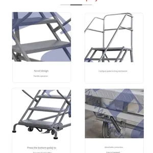 Etu | Srl Type 304 Stainless Steel Fully Demountable Elevated Platform Ladder, eu Ce, Exquisite Craftsmanship Quality thumbnail-4