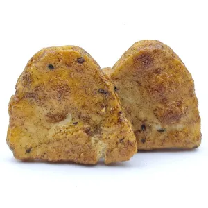 Healthy Non-fried Large Size Rice Cracker Bites Chicken Pepper Soy Flavor With Sesame Seeds for Private Label OEM thumbnail-2