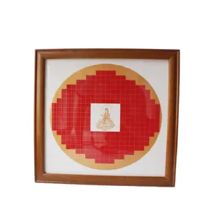 33*33cm Xuan Paper The Prajna Paramita Heart Sutra of Chinese Calligraphy Thickened Solid Wooden Frame thumbnail-2