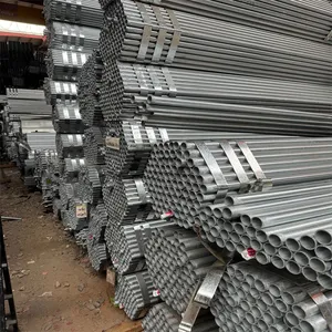 Factory Supply Hot‑Dip Galvanized Round Steel Tube GI Pipe BS1387 6m Length For Building Project thumbnail-5