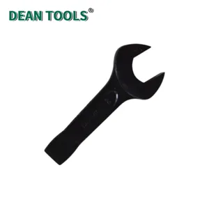 Bent Striking Open End Wrench 45-Degree Bend Carbon Steel Bent Handle Spanner Hand Tool Single Open End Striking Wrench thumbnail-5