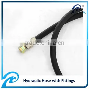 5/16" EN853 1SN Hydraulic Rubber Hose and NPT Fittings thumbnail-3