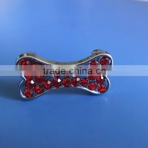 Zinc Alloy Metal Diamante Bone Shape Charms With 10mm Inner Hole Size thumbnail-3
