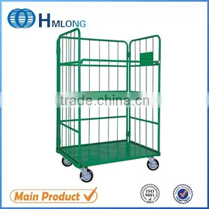 Japanese Style Durable Steel Industrial Four Wheel Trolley thumbnail-1