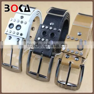 // Hot Sale Beaded Bullet pu Leather Belts // Alloy Buckle Retro Belts for Garments // thumbnail-1