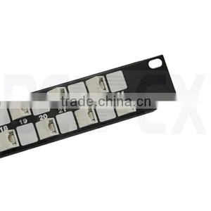 19" Fiber Optic Patch Panel UTP 24 Port RJ45 Cat6 Patch Panel thumbnail-4