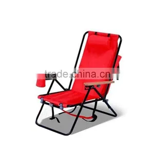 Wholesale Furniture Beach Chair Storage Foldable Outdoor Folding Reclining Beach Chair Quality Choice thumbnail-4