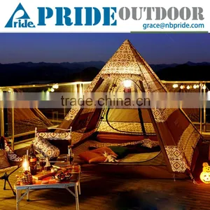 Camping Bell Folding Mosquito Net Play Garden Family Luxury Hotel Rooftop Outdoor Large Canvas Tent thumbnail-1