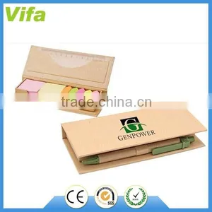 Eco Desktop Sticky Notes Set With Recycled Paper Pen Quality Choice thumbnail-1