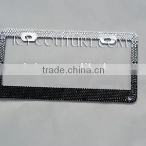 Custom Color OMBRE Crystal BLING License Plate Frame thumbnail-2