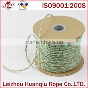 2.5mm 2 Ply Twisted Ivory and Natural Jute Twine 25yard thumbnail-4
