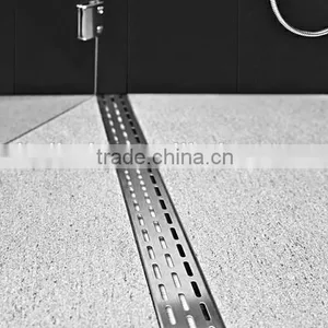 Fast Flowing Stainless Steel Shower Floor Drain, Channal Drain BJ-LNS-G018 thumbnail-1
