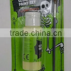 60ml Neon& Glow in Dark Acrylic Paint With a Brush thumbnail-1